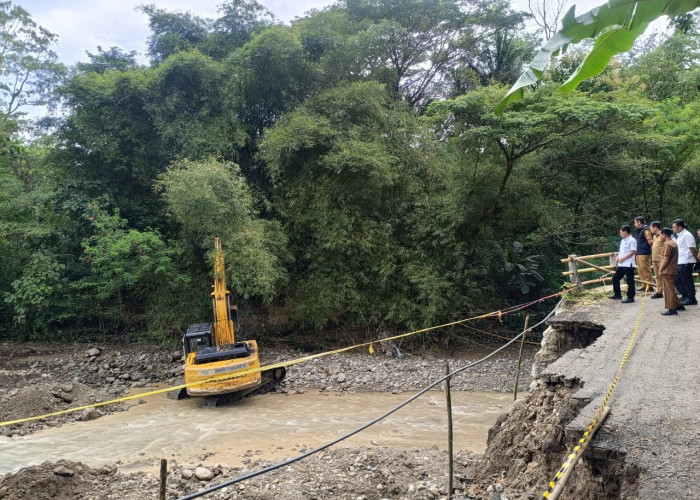 Walikota Tinjau Perbaikan Jembatan Lebak Ngok, Target Rampung Secepatnya