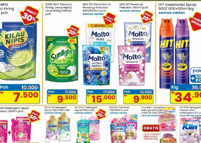 Stok Deterjen dan Sabun Cuci Piring Murah! Cek Promo Indomaret 19 Februari - 4 Maret 2026: Daia Cuma Rp 15.500