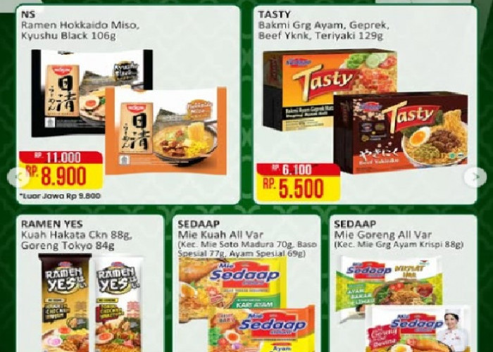 Katalog Noodle Fair Hemat 50%: Promo Alfamart Terbaru Periode Sampai 15 Maret 2026, Sedap 3pcs Rp 13.800
