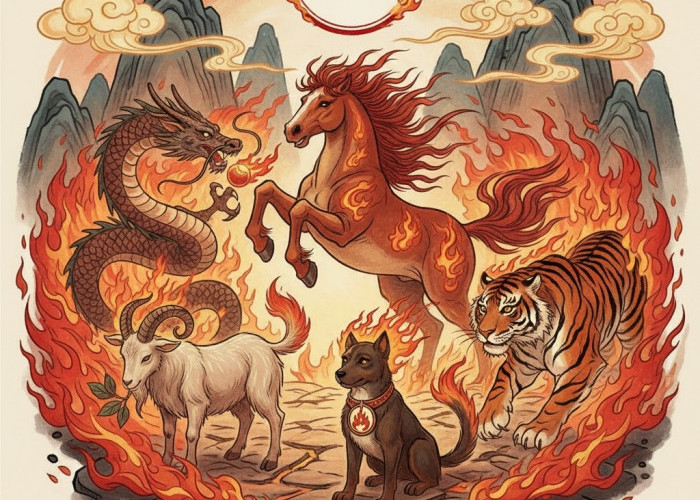 Daftar Shio Paling Beruntung di Tahun Double Fire Kuda Api 2026, Kuda, Anjing, hingga Naga