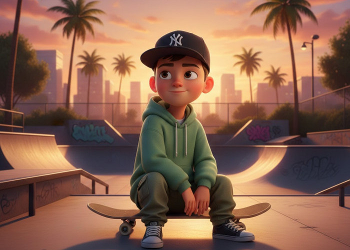 Prompt Gemini AI Anak Laki-Laki Keren Bergaya Streetwear dan Hoodie Kekinian.