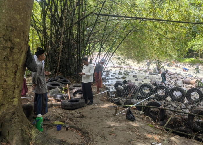 Warga Benda Kerep Swadaya Bangun Bronjong di Bantaran Kali Benda