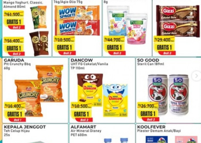 Serba Gratis! Promo Alfamart Minggu Ini, Periode 1 - 15 Maret 2026, Lasegar Twst Beli 1 Gratis 1