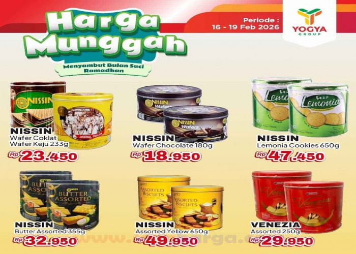  Cek Promo Biskuit di Yogya Hari Ini: Monde Serena Egg Roll Rp 58.950 & Astor Kaleng Rp 34.900