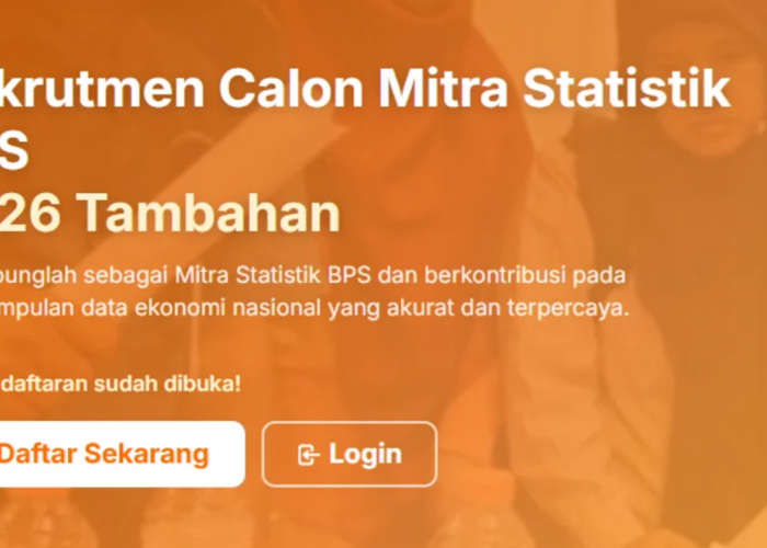 Simak Alur Pendaftaran Mitra BPS 2026 Lengkap dengan Dokumen yang Wajib Diunggah