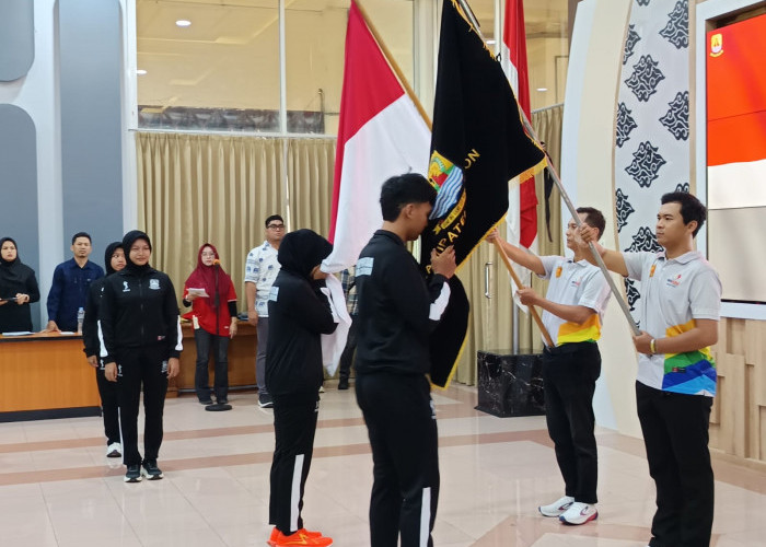 Bidik Tiket Popda Jabar, Kontingen Popwilda Kabupaten Cirebon Resmi Dilepas