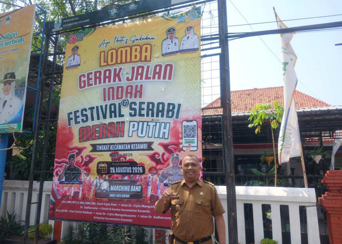 Camat Kesambi Ajak Masyarakat Meriahkan Lomba Gerak Jalan Indah dan Festival Serabi Merah Putih