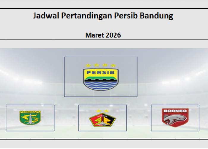 Jadwal Persib Bandung: Maret 2026, Seri Lawan Persebaya, Tersisa Persik dan Borneo FC