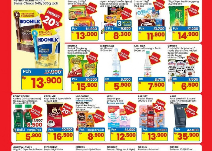 Promo Indomaret Minggu Ini 7-13 Mei 2026: Susu Indomilk Rp13.900 & Silver Queen Rp12.500!
