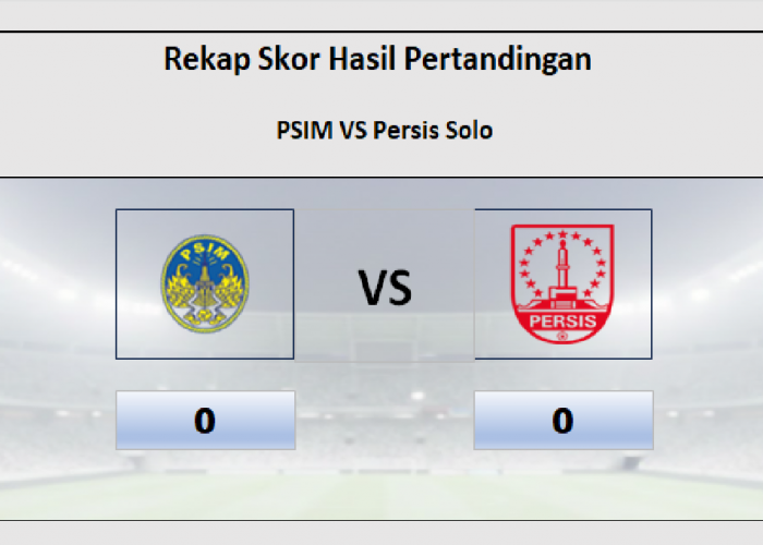 Hasil PSIM vs Persis Solo, Seri 0-0 Tidak Ada Penambahan Skor Pekan Ini, Jadwal Selanjutnya PSIM dan Persis