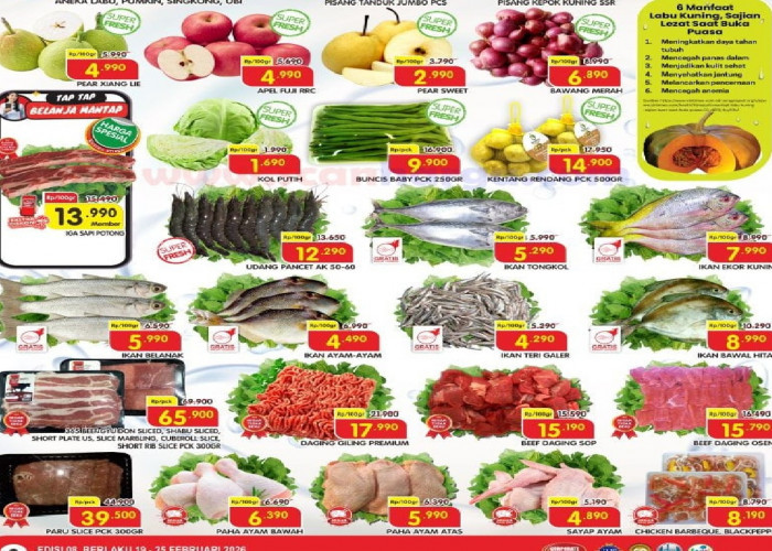 Promo Weekday Superindo 23-25 Februari 2026: Daging Giling Rp 17.990 dan Paha Ayam Bawah Rp 6.390 per 100 Gram