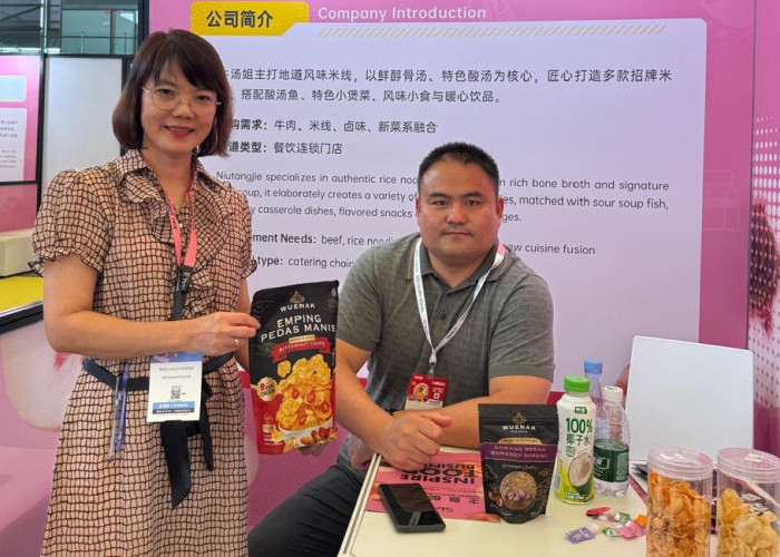 Menembus Pasar Dunia, Bawang Goreng Wuenak Asal Cirebon Unjuk Gigi di SIAL Shanghai 2026