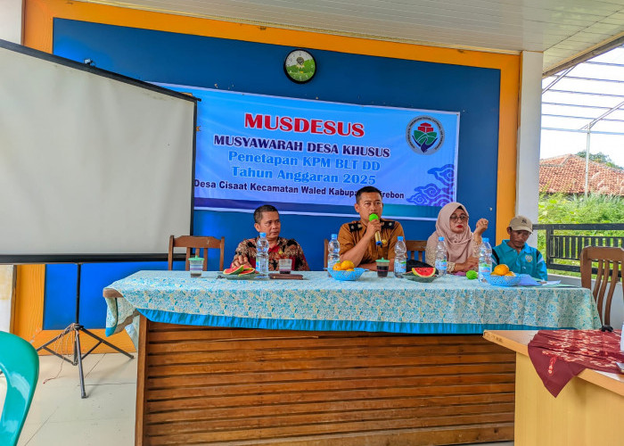 Musdes Penetapan KPM BLT Dana Desa Tahun 2025 Digelar di Desa Cisaat, Kecamatan Waled