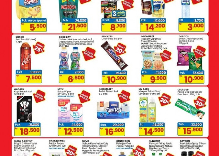 Promo Indomaret Minggu Ini: Harga Spesial Mulai Rp3.000 Saja! Cek Katalog 26 Maret - 1 April 2026