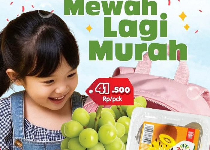 Promo Superindo Buah Segar Akhir Juli 2026: Anggur Shine Muscat Rp41.500 & Semangka Baby Rp980/100g!