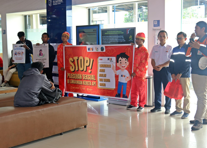 Kampanye Keselamatan dan Anti Pelecehan Digelar Daop 3 Cirebon secara Serentak