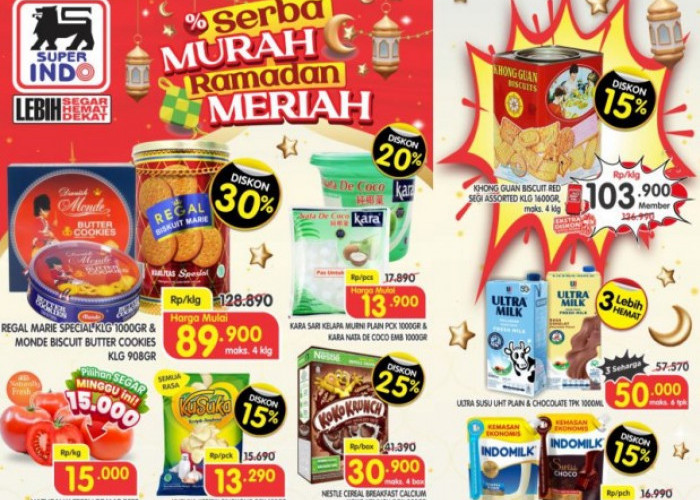 Borong Stok Dapur Jelang Ramadan di Promo Freshtival JSM Superindo: Sirup & Biskuit Diskon 30%!