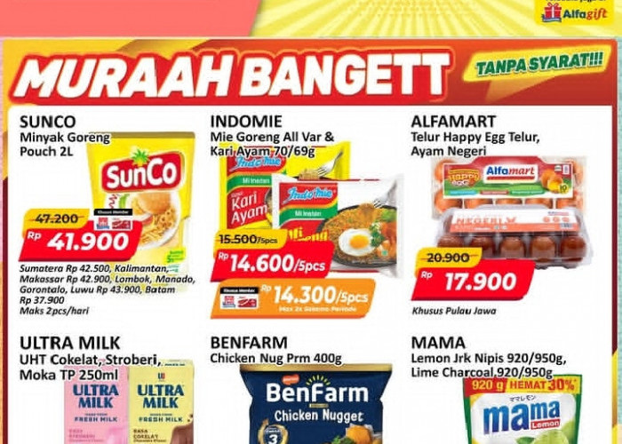 Promo Alfamart Gantung Terbaru 25–30 September 2026: Minyak Goreng 2L Mulai Rp36.700 & Sosis Rp7.500!