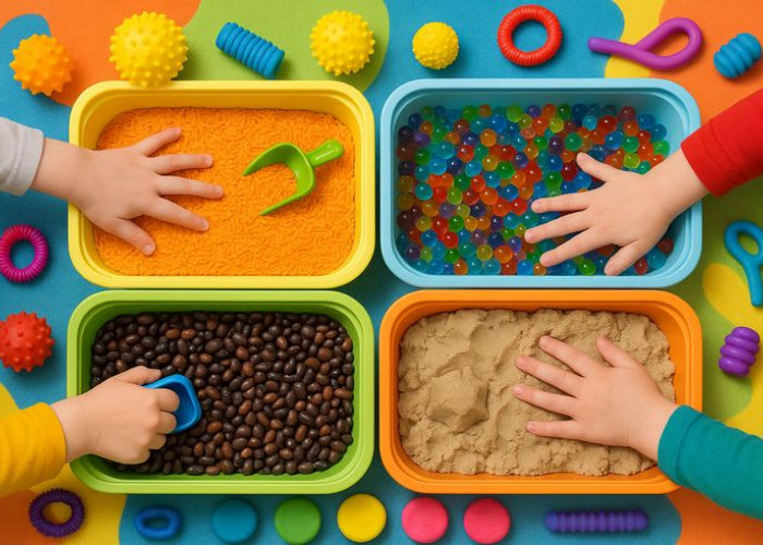 10 Ide Permainan Sensori (Sensory Play) Rumahan yang Murah dan Seru