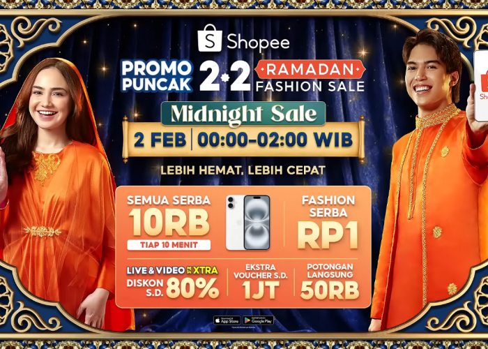 Ramadan Fashion Sale! Cek Kode Voucher Shopee 2.2 2026, Diskon 90% Belanja Baju Muslim Hari Ini