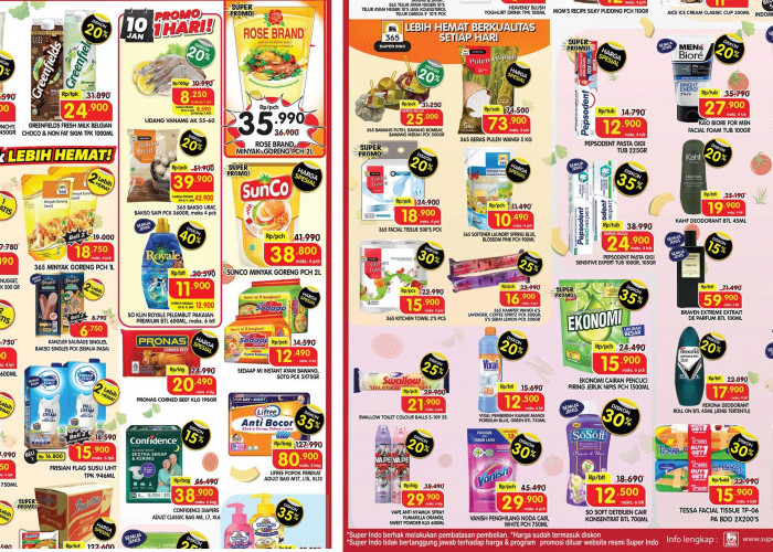 Super Freshtival, Promo JSM Superindo Periode 9 hingga 11 Januari 2026