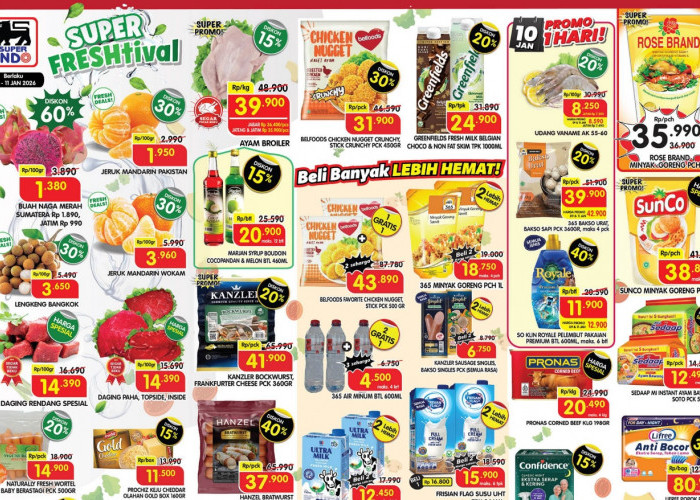 Banjir Diskon! Promo JSM Superindo Januari 2026: Stok Kebutuhan Dapur Murah Meriah