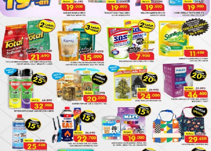 Katalog Kebutuhan Rumah Tangga Produk Campur Diskon 35%, di Promo Belanja Superindo Sampai 25 Februari 2026