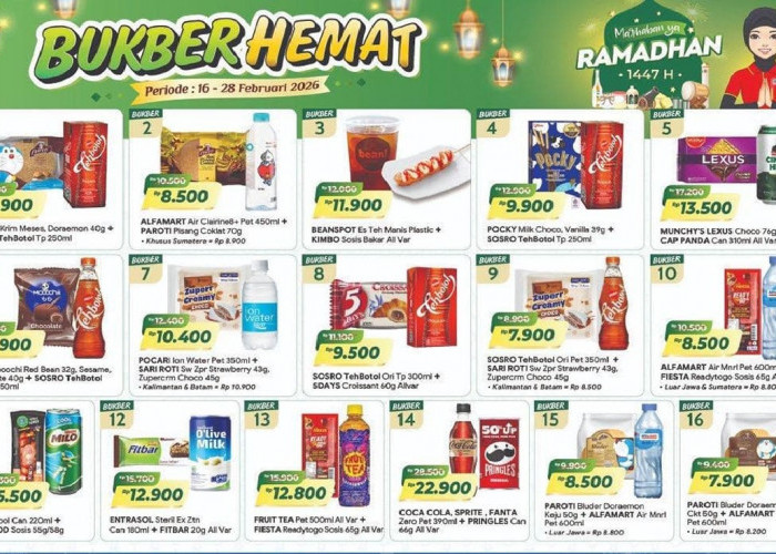  Promo Alfamart Spesial Ramadhan Periode 16-28 Februari 2026: Diskon Bukber Hemat & Pasangan Hemat