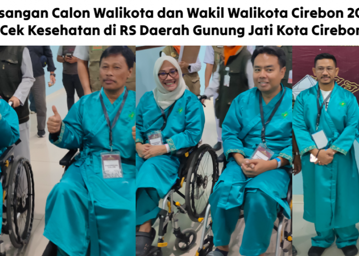 Pasangan Calon Walikota dan Wakil Walikota Cirebon 2024 Cek Kesehatan di RS Daerah Gunung Jati Kota Cirebon