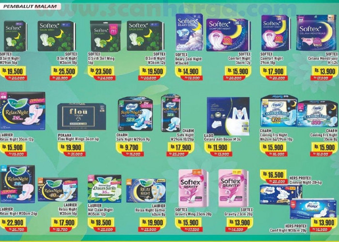 Promo Alfamart Sanitary Napkin Fair Hari Ini 1 Maret 2026: Laurier Relax  & Charm Cooling Fresh Cuma 15 Ribuan