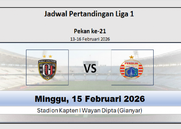 Jadwal Pertandingan Bali United vs Persija Jakarta, Head to Head Seimbang, Siapa yang akan Bankit Lebih Dulu?