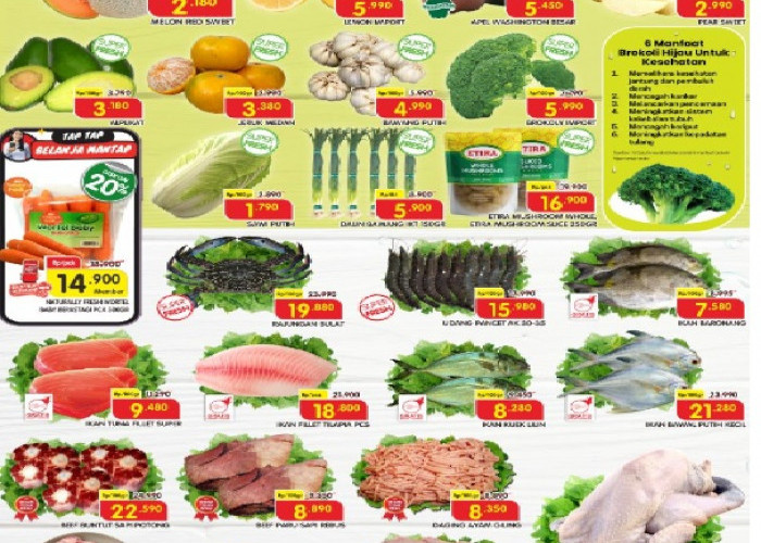 Melon Rp 2.180, Ayam Rp 5.790 hingga Rajungan Rp 19.880 di Promo Superindo Hari ini 12 - 18 Februari 2026