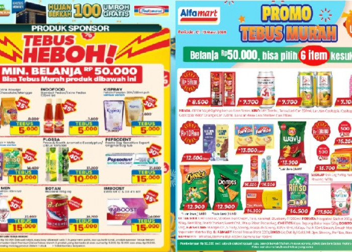 Tebus Murah/Heboh Indomaret vs Alfamart Lebih Untung Mana? Promo Hari Ini Periode hingga 15 Maret 2026