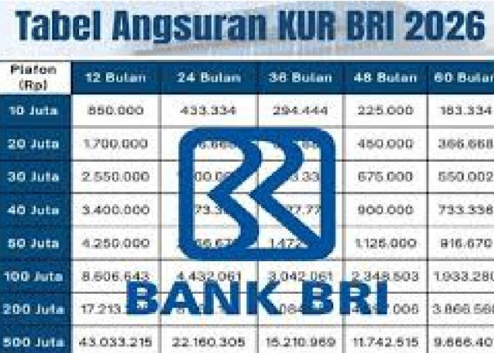Rincian Cicilan KUR BRI 2026 Rp100-150 Juta Tenor 5 Tahun, Bunga Tetap Rendah 6 Persen