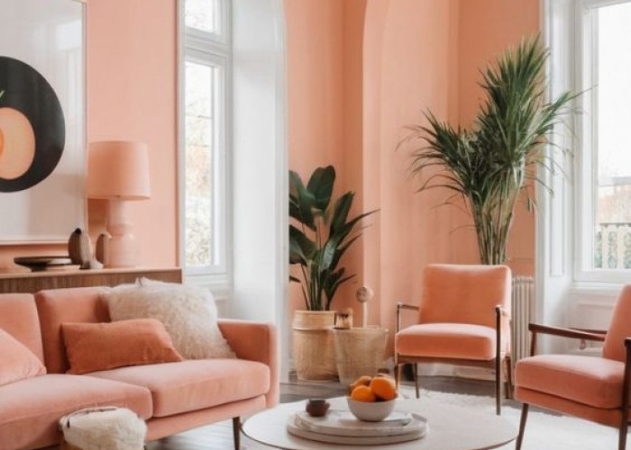 6 Inspirasi Desain Interior dengan Warna Peach, Dari Dapur hingga Ruang Keluarga