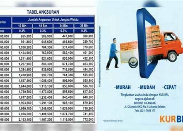 Simulasi Angsuran KUR BRI Plafon Rp10-50 Juta, Cek Estimasi Bulanannya Di Sini