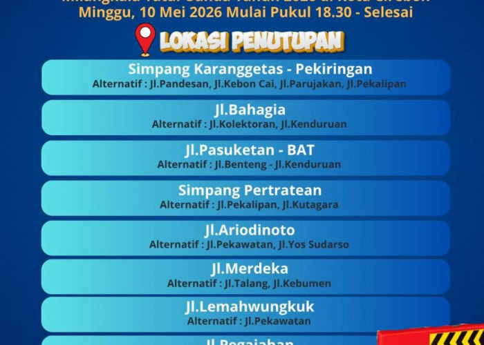Simak Informasi Jalur Alternatif Saat Milangkala Tatar Sunda 2026 dari Dishub Kota Cirebon Berikut Ini