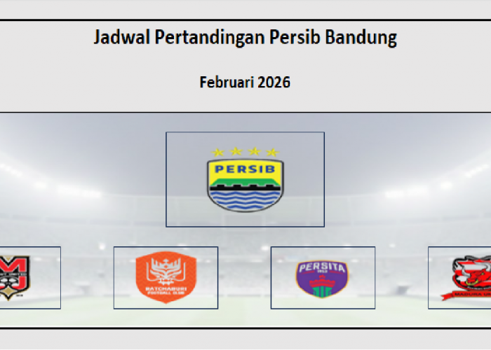 Panas! Jadwal Pertandingan Persib Bandung Februari 2026, ACL 2 Ratchaburi FC, Liga 1 Persita & Madura United