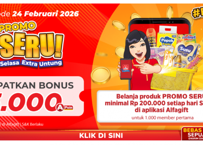 Belanja Bulanan Makin Hemat Pakai Promo Seru Alfamart, Dapatkan Bonus 5000 A-Poin