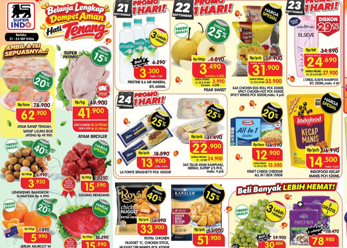 Promo Superindo Terbaru: Daging Rendang Cuma Rp15.590 dan Diskon Spesial Pekan Ini!