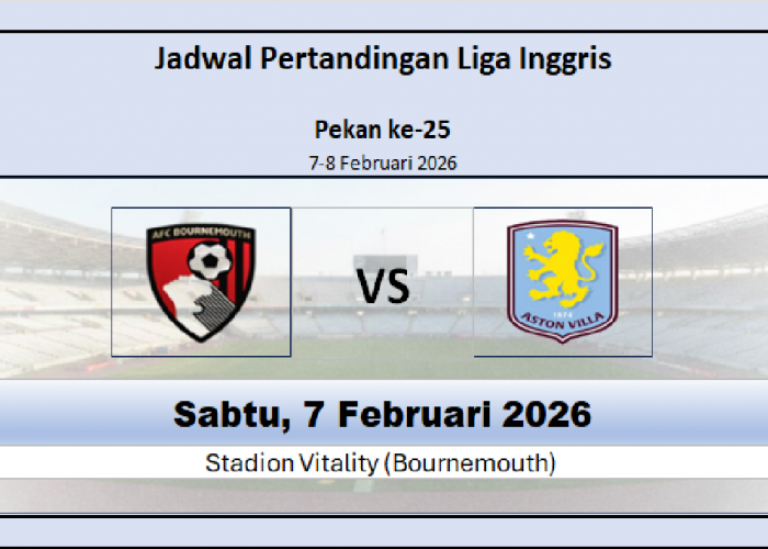 Bournemouth vs Aston Villa, Akankah The Villans Jadi Peringkat 2 Klasemen Liga Inggris? Jadwal, Head to Head