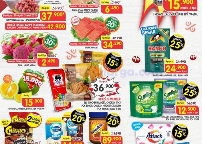 Promo JSM Superindo 1-3 Mei 2026: Minyak Goreng 2L Rp28.000-an dan Telur Ayam Kampung Diskon 30%
