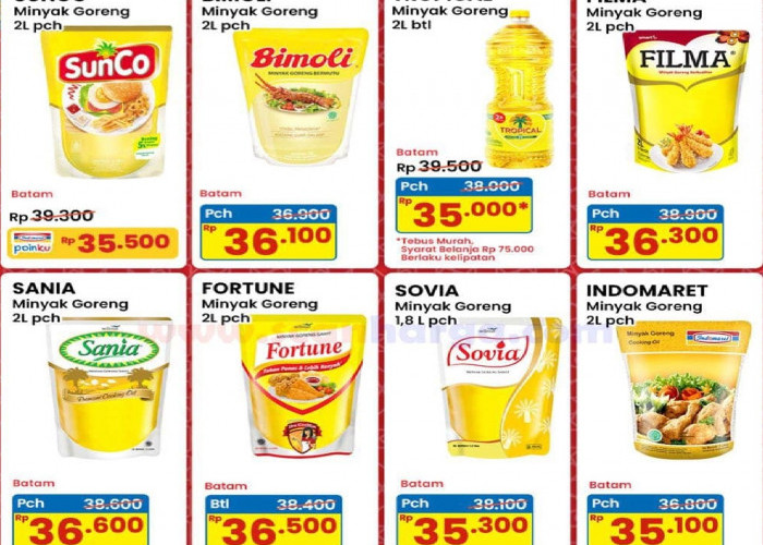 Hanya Sampai 11 Maret! Promo Minyak Goreng Indomaret 2L Turun Harga Rp 35.000, Cek Daftar Harga Per Wilayah!