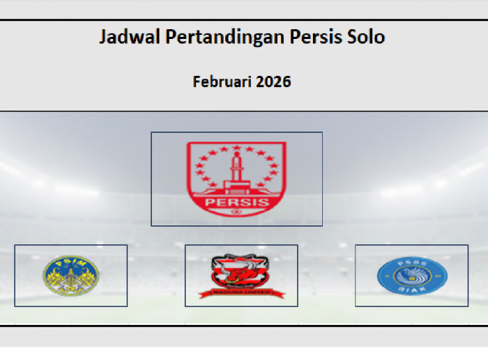 Seri Lawan PSIM! Jadwal Pertandingan Persis Solo Bulan Februari 2026 Liga 1 Hadapi Madura United dan PSBS Biak