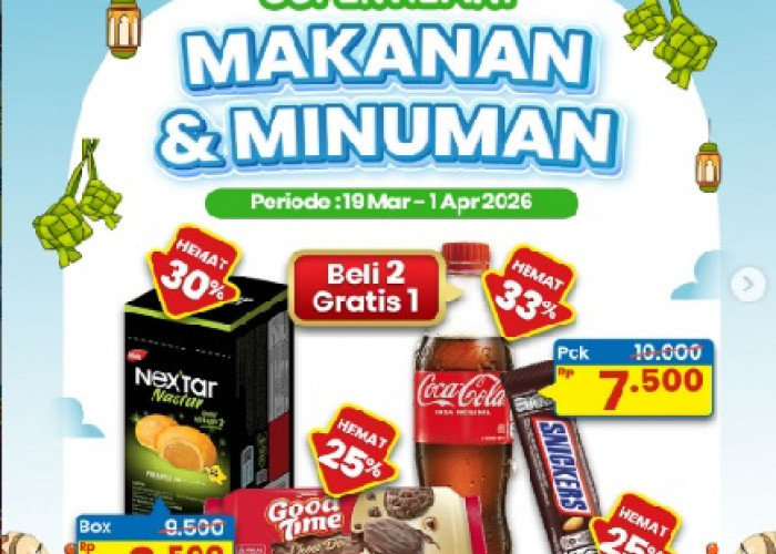 Makanan dan Minuman Diskon Beli 2 Gratis 1! Promo Indomaret Minggu Ini Sampai 1 April 2026