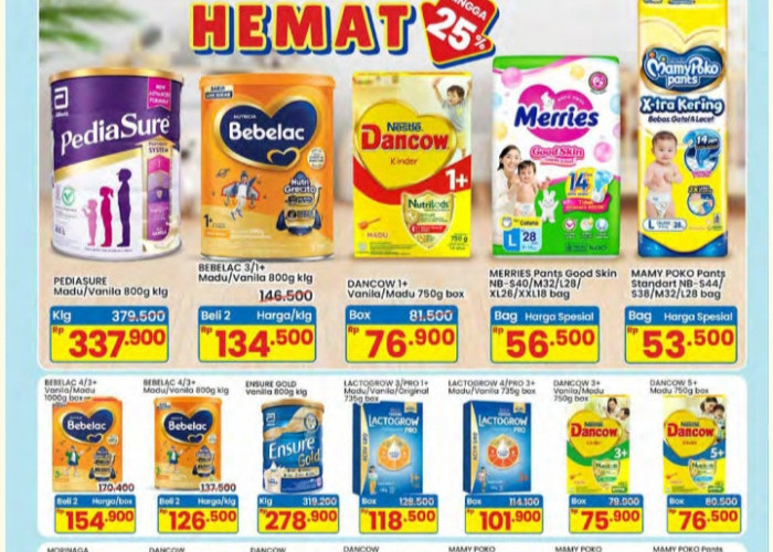 Katalog Promo Indomaret Hari Ini 17 Januari 2026: Harga Susu dan Popok Bayi Paling Murah