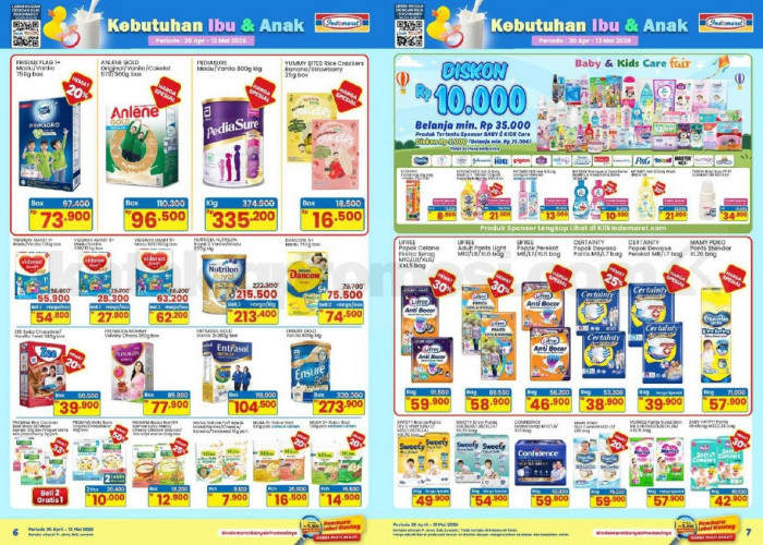 Katalog Promo Indomaret 29 April - 5 Mei 2026: Beras dan Susu Anak Diskon Besar, Mulai Rp15 Ribuan!