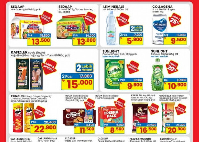 Promo Indomart Paling Murah 3–9 September 2026: Mie Sedaap Rp 13.000 & Sunlight Rp 9.900!
