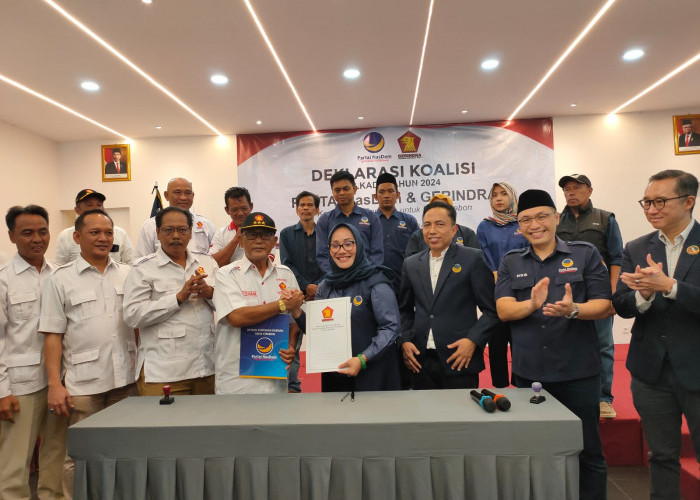 NasDem-Gerindra Resmi Berkoalisi, Jadi Poros Koalisi Pertama di Pilkada Kota Cirebon