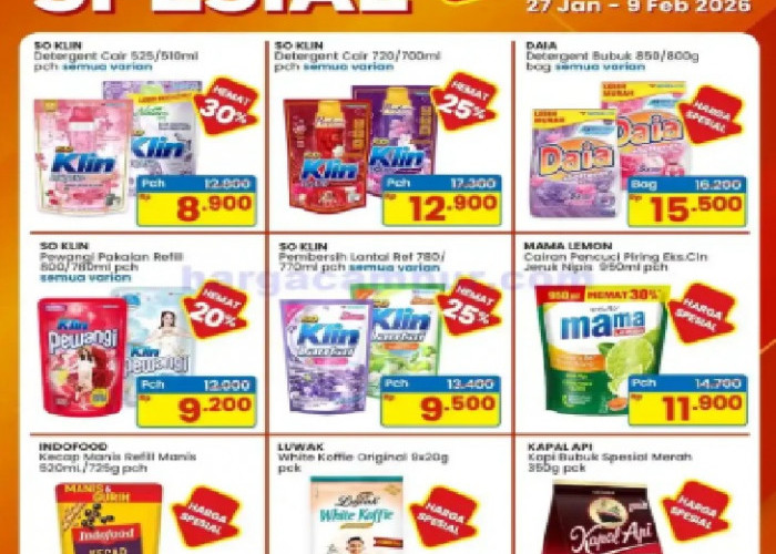 Harga Spesial Diskon 30%, Promo Indomaret hingga 9 Februari 2026 Khusus Pulau Jawa, Bali, dan Lombok